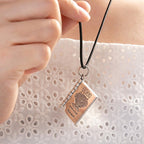 Fortune Jewel 990 Sterling Silver Heart Sutra Great Compassion Shurangama Mantra Lotus Vajra Peace Necklace Pendant Fortune Jewel