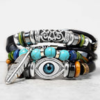 Fortune Jewel Tibetan Turquoise Evil Eye Purification Bracelet