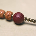 Fortune Jewel 108 Mala Rudraksha Beads Bodhi Seed Dzi Bead Luck Auspiciousness Tassel Bracelet