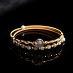Fortune Jewel Moonstone Healing Love Bracelet Bangle