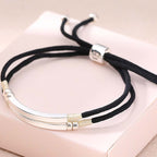 Fortune Jewel 925 Sterling Silver Red String Layered Braid Bracelet - Fortune Jewel