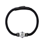 Fortune Jewel 999 Sterling Silver 12 Constellations of the Zodiac Protection Handmade String Bracelet