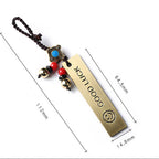 Fortune Jewel Feng Shui Yin Yang Bagua Wenchang Pen Pagoda Prayer Wheel Keychain Fortune Jewel
