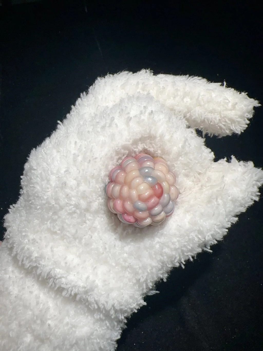 Soft Peach Pink Natural Handmade Corn Charms for Stress Relief