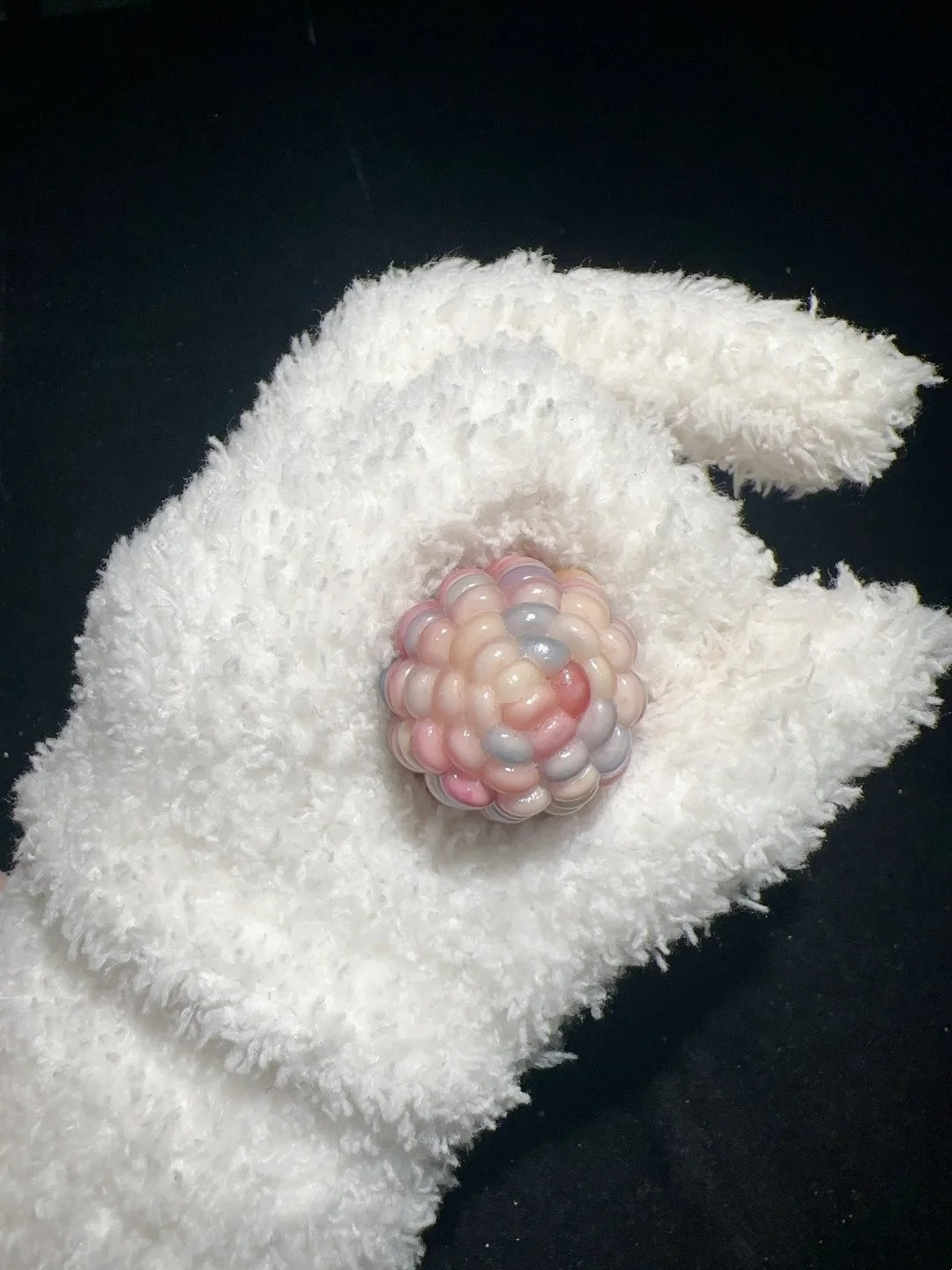 Soft Peach Pink Natural Handmade Corn Charms for Stress Relief