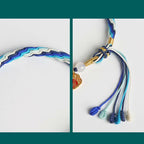 Fortune Jewel 925 Sterling Silver Handmade Gourd Blessing String Reincarnation Knot Bracelet