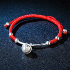 Fortune Jewel FengShui Lucky Red String Bell Bracelet
