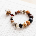 Fortune Jewel Bodhi Seed Lotus Wisdom Peace Wrist Mala Bracelet