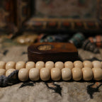 Fortune Jewel 108 Mala Beads Abelia Biflora Wood Warding Off Evil Spirits Wrist Mala