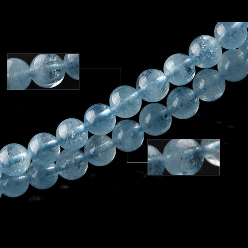 Fortune Jewel Natural Aquamarine Peace Healing Bracelet