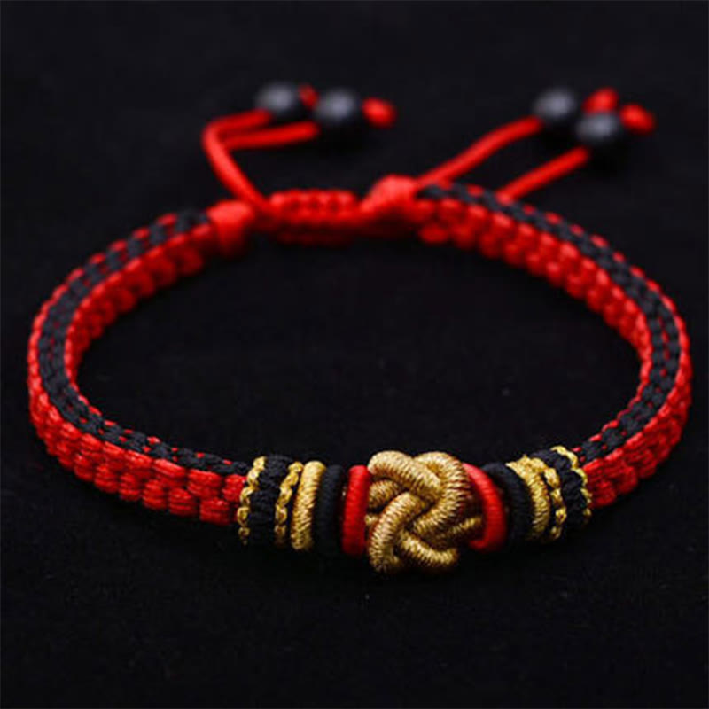 Fortune Jewel Colorful Rope True Love Knot Luck Handmade Bracelet