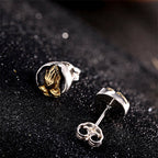 Buddha Stones 925 Sterling Silver Namaste Equality Stud Earrings