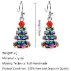 Fortune Jewel Various Crystals Christmas Tree Amethyst Peace Healing Drop Earrings