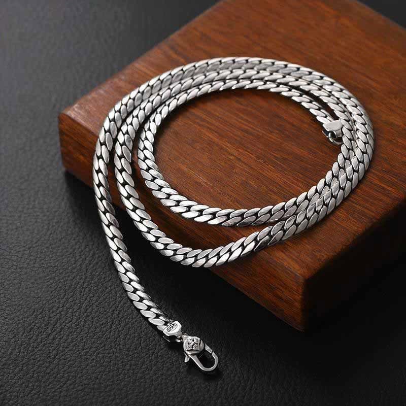 Fortune Jewel Double Dorje Vajra Strength Punk Copper Chain Bracelet Necklace