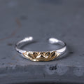Fortune Jewel 925 Sterling Silver Lotus Flower New Beginning Ring Fortune Jewel