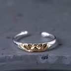 Fortune Jewel 925 Sterling Silver Lotus Flower New Beginning Ring Fortune Jewel