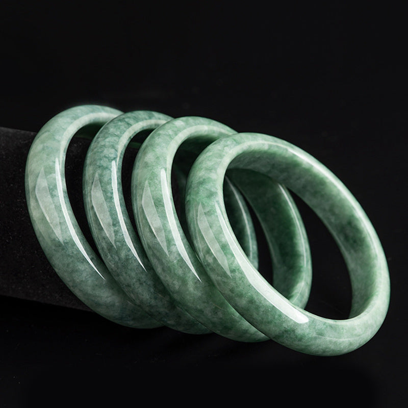 Fortune Jewel Natural Jade Luck Wealth Bangle Bracelet