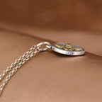 Fortune Jewel 925 Sterling Silver Double Dorje Vajra Blessing Necklace Pendant
