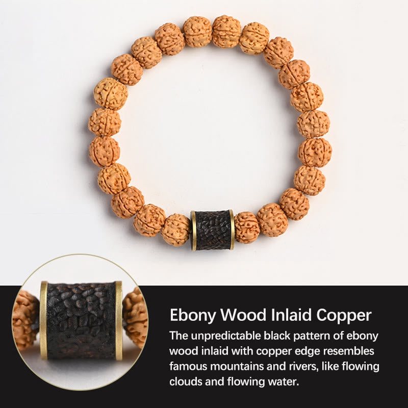 Fortune Jewel Tibet Rudraksha Bodhi Seed Wealth Auspiciousness Bracelet