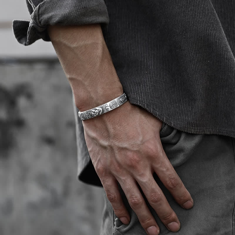Fortune Jewel FengShui Lucky PiXiu Protection Adjustable Bracelet