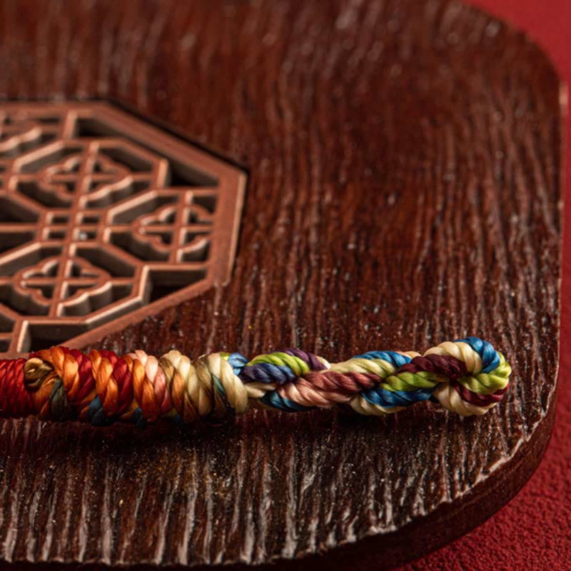 Fortune Jewel "May you be healthy and happy" Lucky Multicolored Bracelet