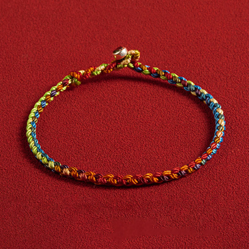 Fortune Jewel "May you be blessed with peace and safety in all four seasons" Lucky Multicolored Bracelet