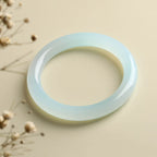 Fortune Jewel Natural Aquamarine Blessing Serenity Bangle Bracelet