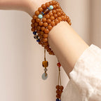 Fortune Jewel 108 Beads Bodhi Seed Blessing Meditation Bracelet Mala