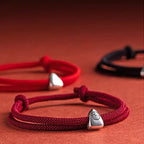 Fortune Jewel 925 Sterling Silver Fu Character Blessing Handmade Braided Bracelet