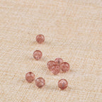 Fortune Jewel Natural Garnet Strawberry Quartz Calm Bracelet