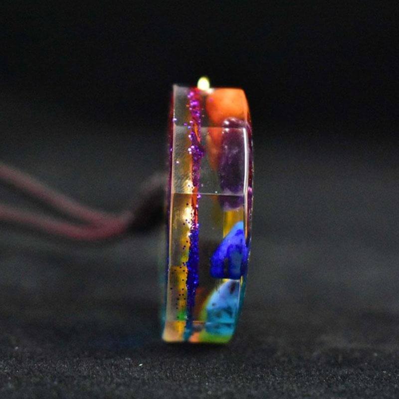 Buddha & Karma Chakra Orgonite Necklace - Balances Orgone Energy & EMF Protection