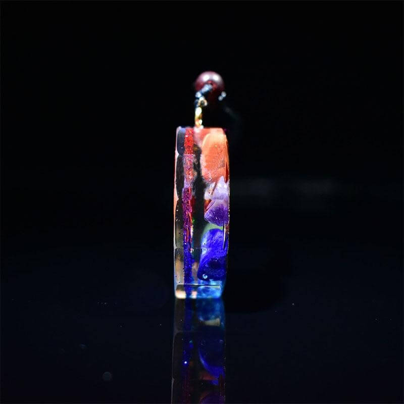 Buddha & Karma Chakra Orgonite Necklace - Balances Orgone Energy & EMF Protection