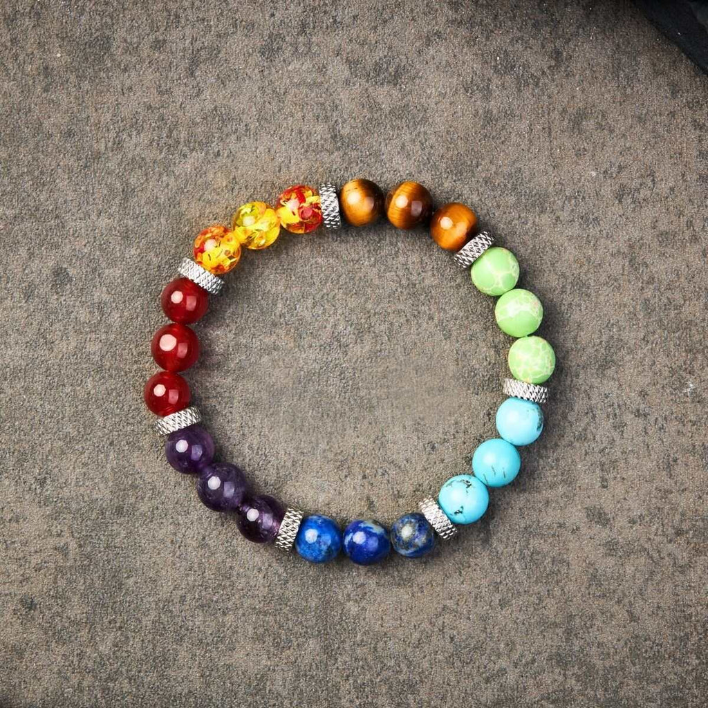 Buddha & Karma 7 Chakra Stones Bracelet