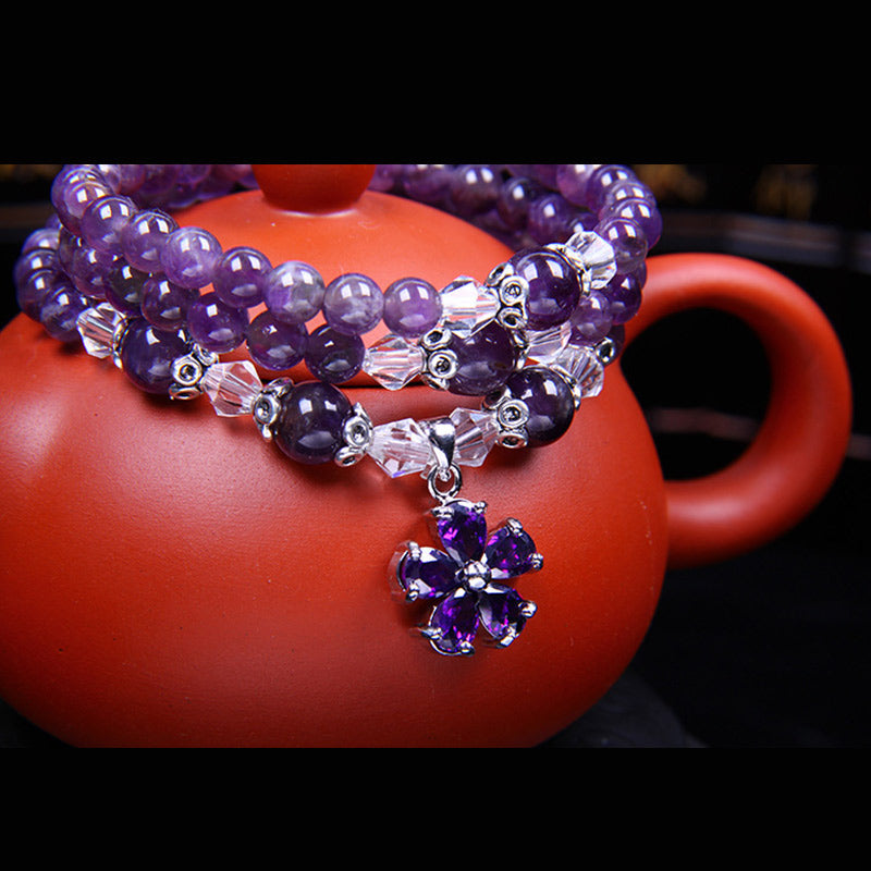 Fortune Jewel Tibetan Amethyst Blessing Bracelet