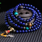 Fortune Jewel 108 Beads Lazurite Positive Bracelet Mala