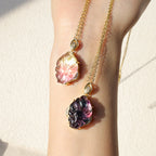 Fortune Jewel Natural Colorful Fluorite Nine Tailed Fox Protection Necklace Pendant