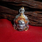 Fortune Jewel Yellow God of Wealth Amulet Copper Luck Necklace Pendant