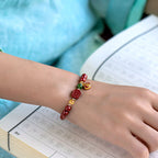 Fortune Jewel Cinnabar Happiness Calm Bracelet