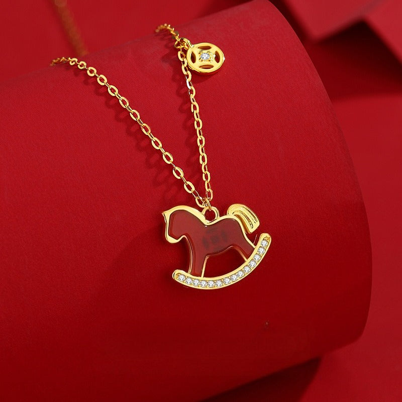 Year of the Horse Lucky Jewelry Collection – Necklace, Bracelet, Wristband & Earrings