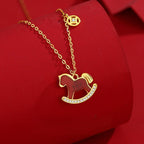 Year of the Horse Lucky Jewelry Collection – Necklace, Bracelet, Wristband & Earrings