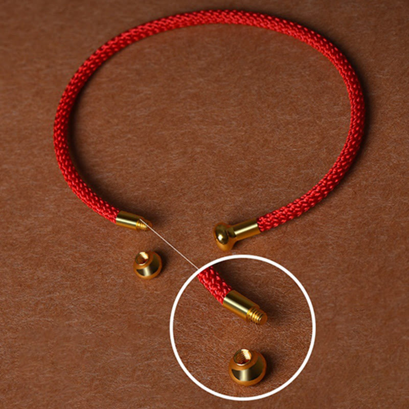 Fortune Jewel Simple Design Handmade Luck Braid String Cuff Bracelet