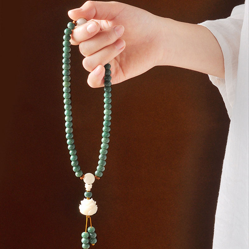 Fortune Jewel Lotus Cyan Bodhi Seed Success Bracelet