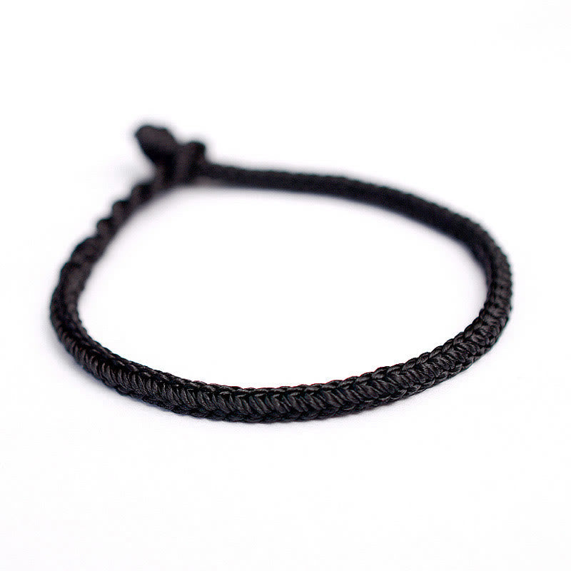 Fortune Jewel Tibetan Handmade Eight Thread Peace Knot Protection Braided String Bracelet