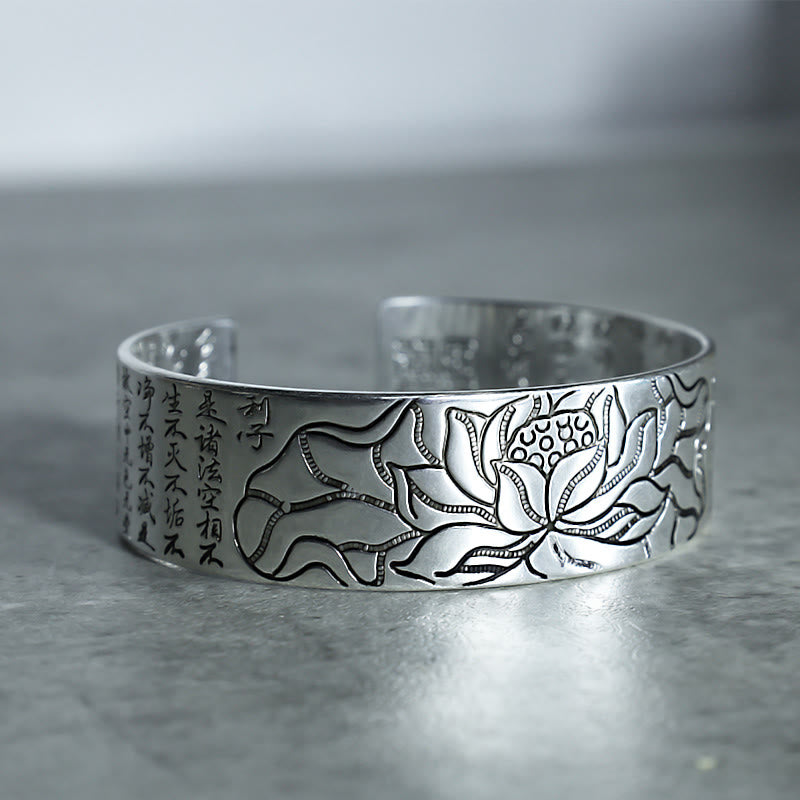 Fortune Jewel Tibetan Lotus White Copper Luck Bracelet