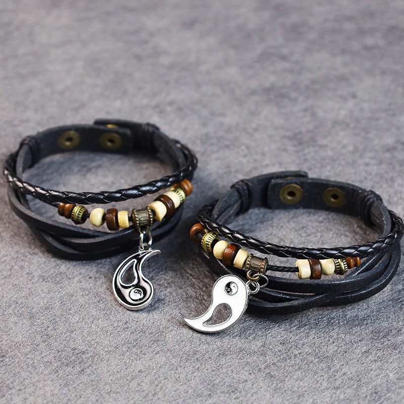 Yin Yang Pendant Couple Balance Bracelet Fortune Jewel