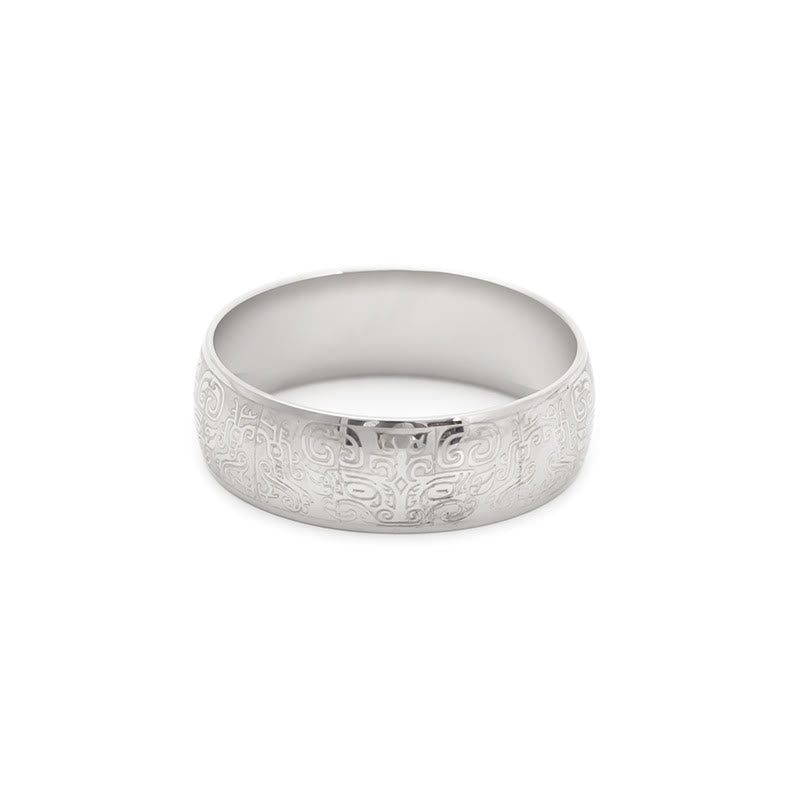 Fortune Jewel Lucky Mythological Creature Taotie Wealth Titanium Steel Ring