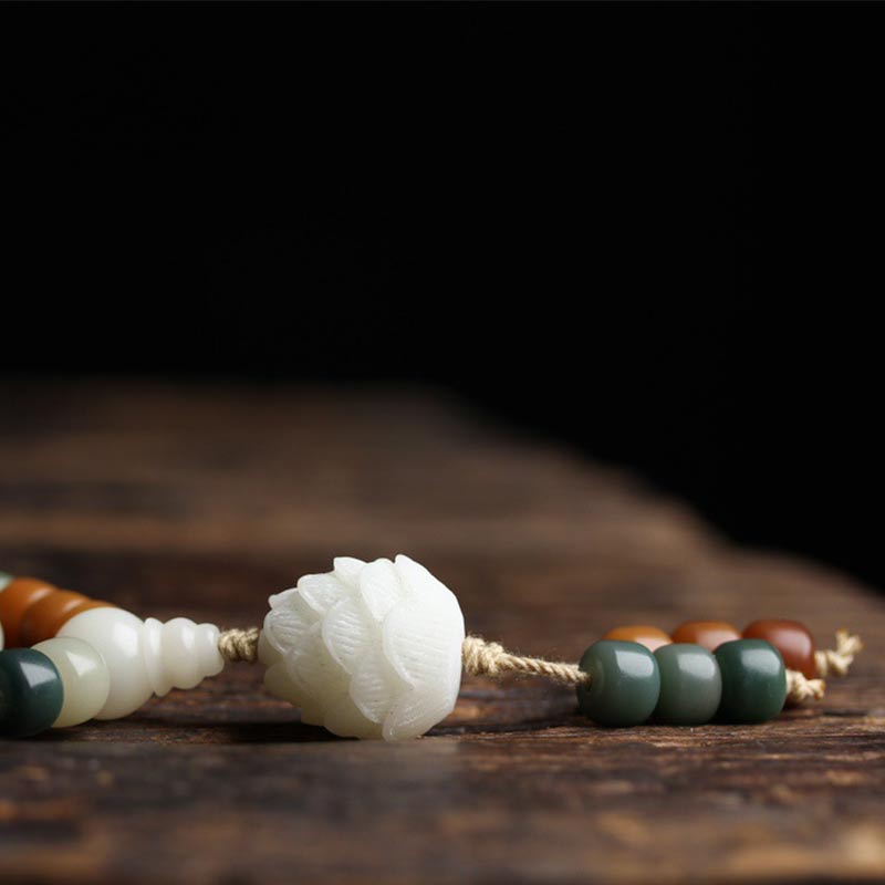Fortune Jewel Bodhi Lotus Mala Harmony Necklace Bracelet Fortune Jewel