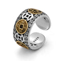 Fortune Jewel Five-Emperor Coins Balance Adjustable Ring