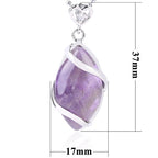 Fortune Jewel Marquise Pattern Natural Crystal Stone Charm Necklace Pendant