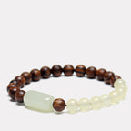 Fortune Jewel  Jade Sandalwood Luck Abundance Bracelet